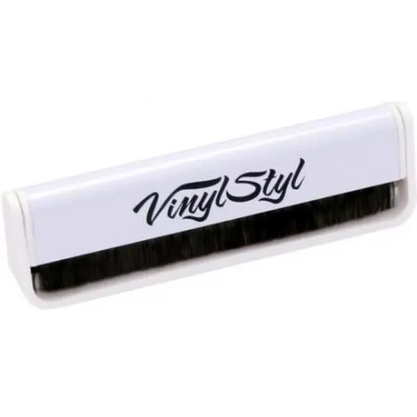 Vinyl Styl® VS-A-001 Anti-static Vinyl Record Cleaning Brush - Micro Fiber (White)  [VINYL ACCESSORIES] Audiophile, White