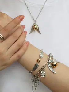 Harry Potter Accessories Set 3 Piece, Elegant Thief Necklace Bracelet Ring, Perfect Valentine's Day and Birthday Gift