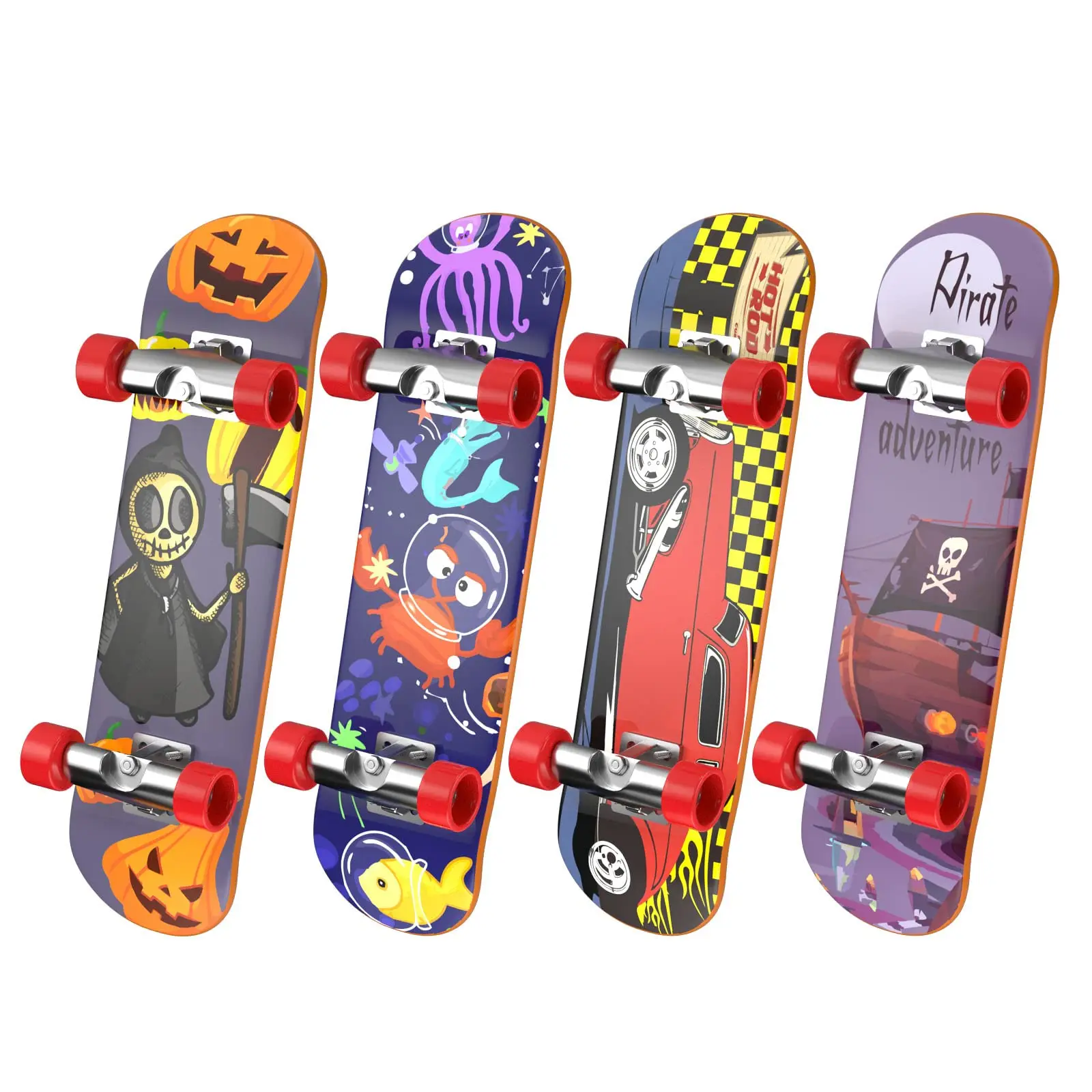 4 Finger Toys Professional Boards Mini Skateboard Fingerboards For Creative Fingertips Movement  Educational Party Favors Novelty Gifts