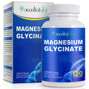 Complex Magnesium Glycinate Capsules 500mg - High Absorption for Sleep Support & Stress Relief*, Vegan & Non-GMO, 120 Count, Perfect Christmas Gift for Adults complex detox gut cleanse Supplement