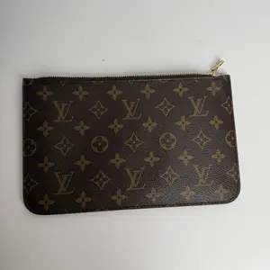 Pre-owned Louis Vuitton canvas Small Leather Goods lv pouch from neverfull mm yellow
