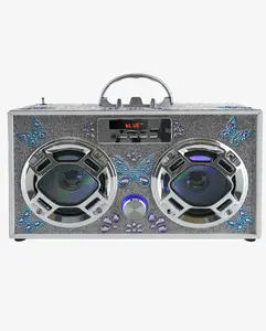 Butterfly Bling Boombox & Bluetooth Speaker