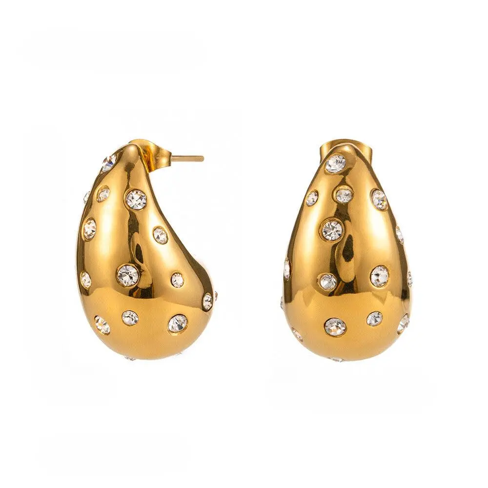 Water Drop Stud Earrings
