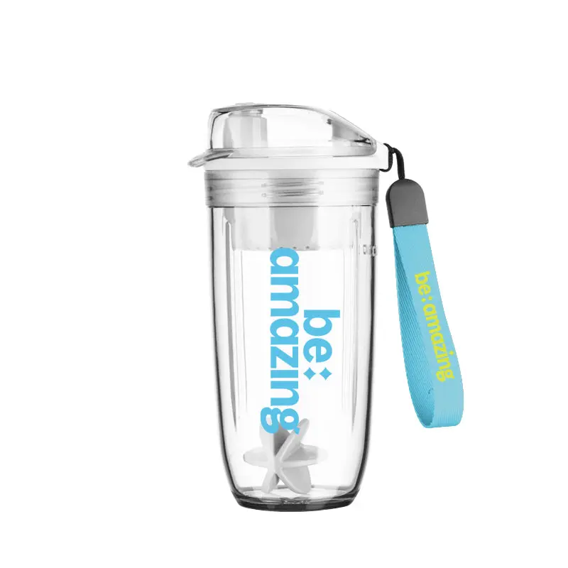 Clear Protein Shaker Gym Bottle Sports Water Bottle