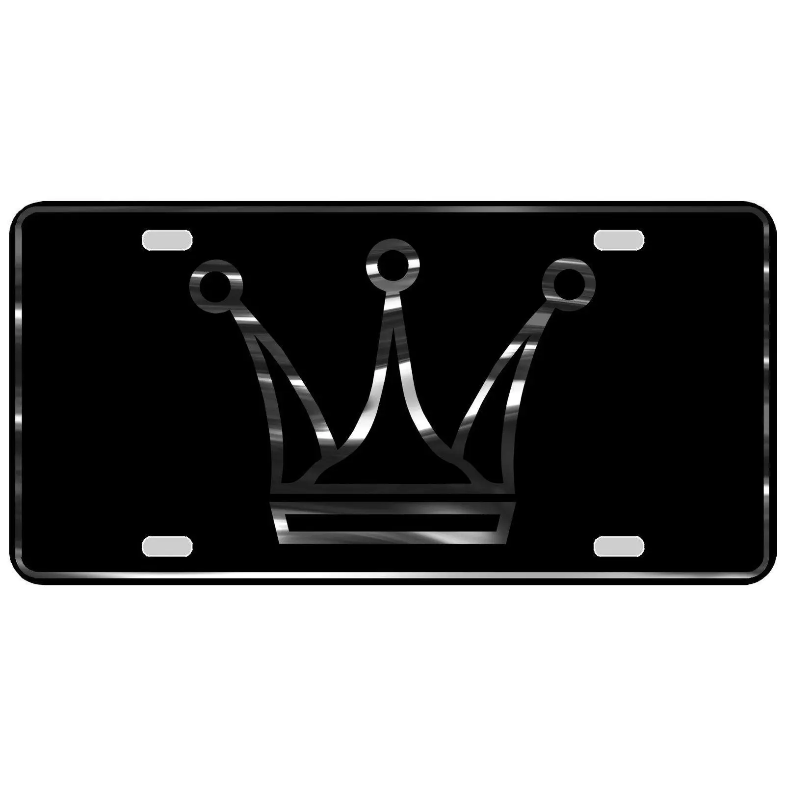 CustoMonsterDesigns Crown Royalty Heavy Duty Aluminum License Plate S27
