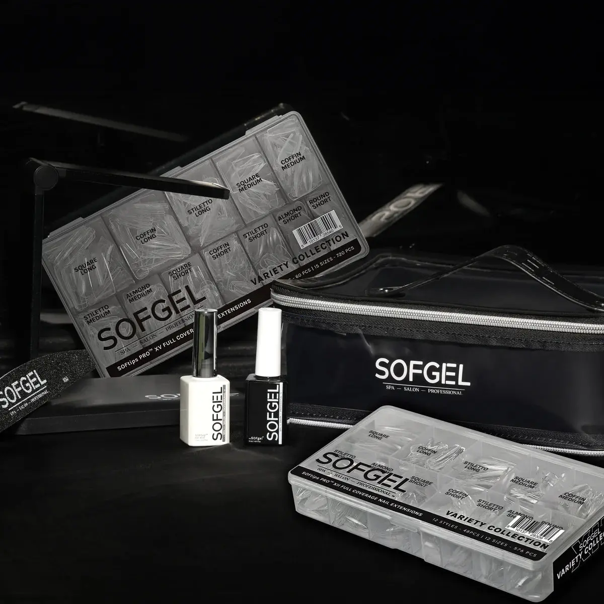 Soft Gel Nail Kit with Almond Tips for a Flawless, Long-Lasting Finish - Complete Set with Flash Cure Light, Adhesive Gel & Ultra-Gloss Topcoat, Nail Extension, Manicure, Durability, Kit Set, Almond Shape, Standard, Kit Box