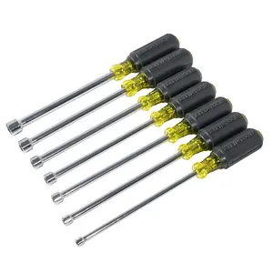 Klein 647M Magnetic Nut Driver Set, 6-Inch Shafts, 7-Piece