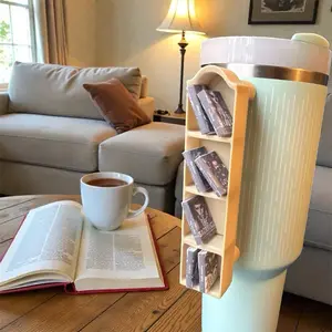 3 Pack Mini Bookshelf Tumbler Handles for Stanley 40 oz Tumblers - Perfect for Book Lovers and Custom Tumblers