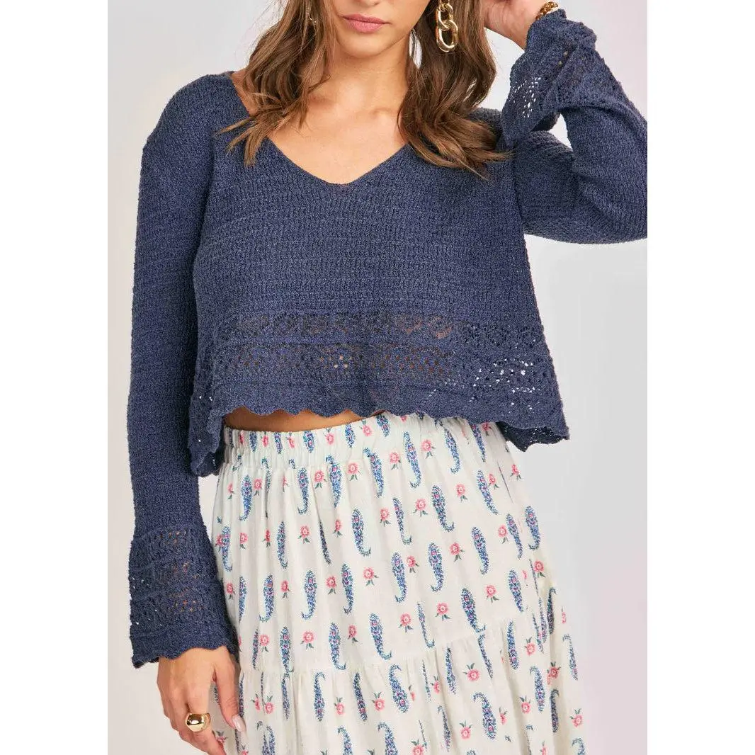 Calico Pullover - Navy