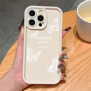 Butterfly Pattern Phone Case, Butterfly Design, Anti-drop Cellphone Protective Case, Total Protective Shockproof Mobile Phone Cover Casing for iPhone 11 12 13 14 15 16 Pro Max/Pro/Plus Smartphone Protection