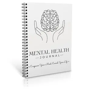 Mental Health Journal, 1 Count 120 Pages Multipurpose Digital Mental Health Planner, Suitable for Wellness Workbook, Therapy Worksheet, Anxiety Management, Self Care Tracker