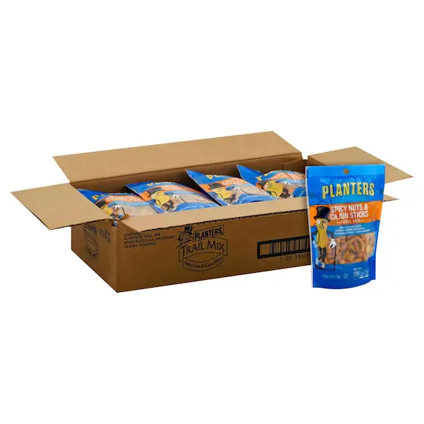 12-Piece (Pack of 1) Spicy Nuts & Cajun Sticks Snack Trail Mix, 6 Oz