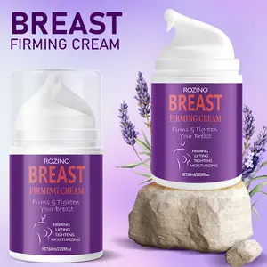 ROZINO Breast Firming Cream 60ml - Dual-Action Firming & Lifting with Natural Botanical Extracts for Plump Firm Contour