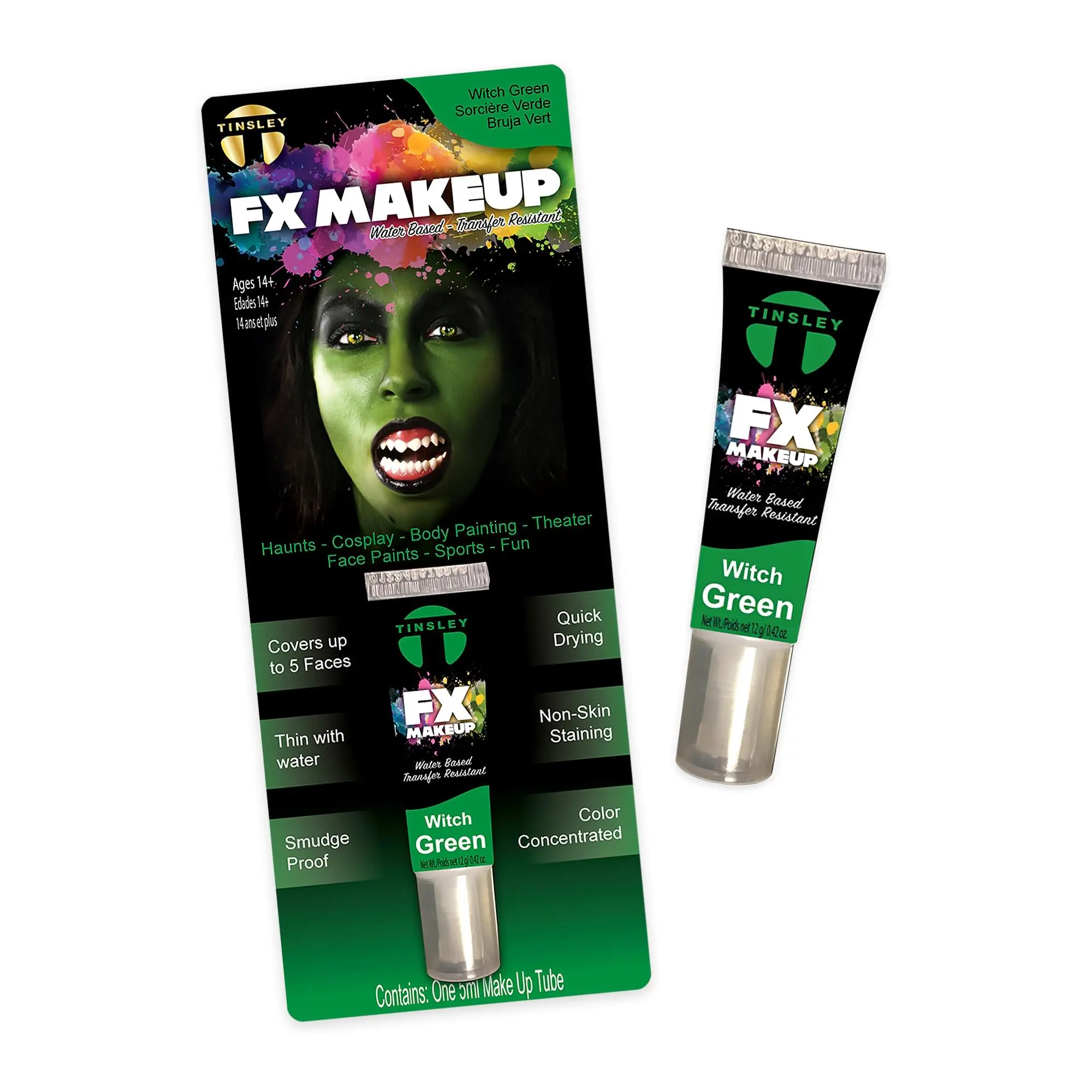 Witch Green Fx Makeup Costume Accessory, Cosmetics Makeup, Face Body Cosmetic