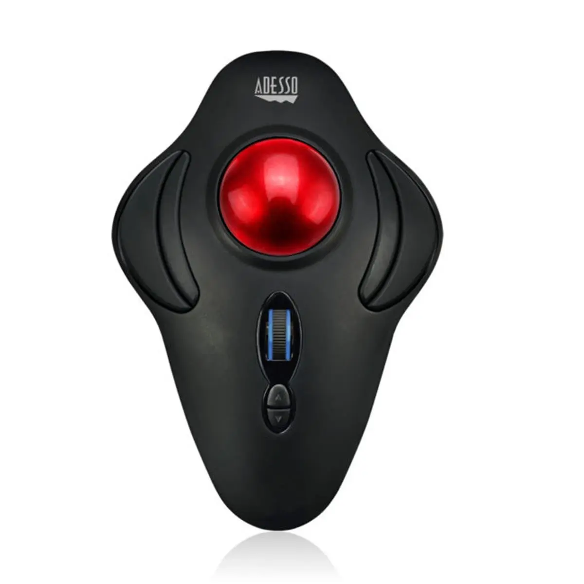 Adesso 2.4GHz Wireless Programmable Ambidextrous Ergonomic Trackball Mouse - Wireless Office Mouse for Right and Left Handed Users, USB Port, Easy Cleaning, 30ft Tracking Range, DPI Adjustable, Windows OS Compatible, Battery Life Up to 6 Months