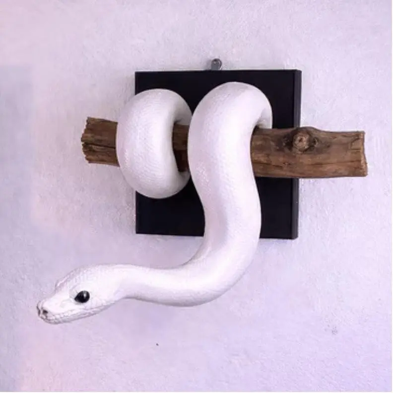 Golden Ball Python Wall Sculpture - Nature-Inspired Hanging Wall Decor for Home Rooms