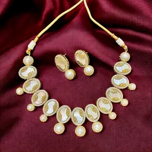 Necklace Set with Matching Bracelet - Fashion Accessory