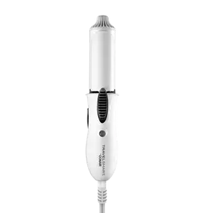 Conair Travel Smart Mini Ceramic 1" Curling Iron Short Barrel Compact Size for Travel Quick Touch-Ups Lightweight Portable - Plug