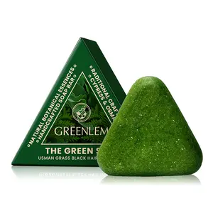 GREENLEM 14-Herb Anti Hair Loss Shampoo Bar DHT Blocker with Polygonum Ginseng & Tea Tree strengthens roots reduces fall repairs thinning nourishes scalp promotes growth sulfate-free herbal cleansing soap bar - Haircare Cleanser Conditioner tiktokshopspri