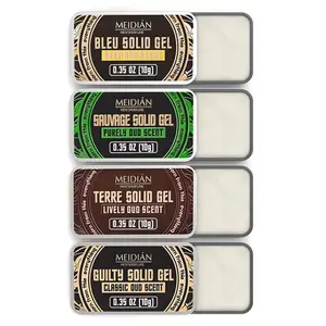 4-Piece Men's Solid Cologne Set Unique Fragrance Lasting Scent Portable Perfume for Travel Ideal Gift No Alcohol Natural Materials