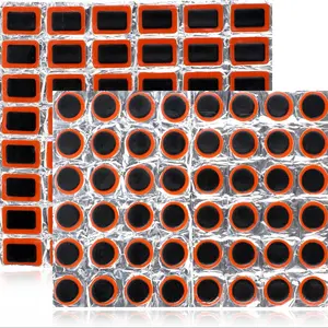 Giantree 96pcs Rubber Bike Tire Patches, Outdoor Cycling Bicycle Tire Repair Kit, for Motorcycle Bmx MTB Road Mountain Bikes, Bike Tool