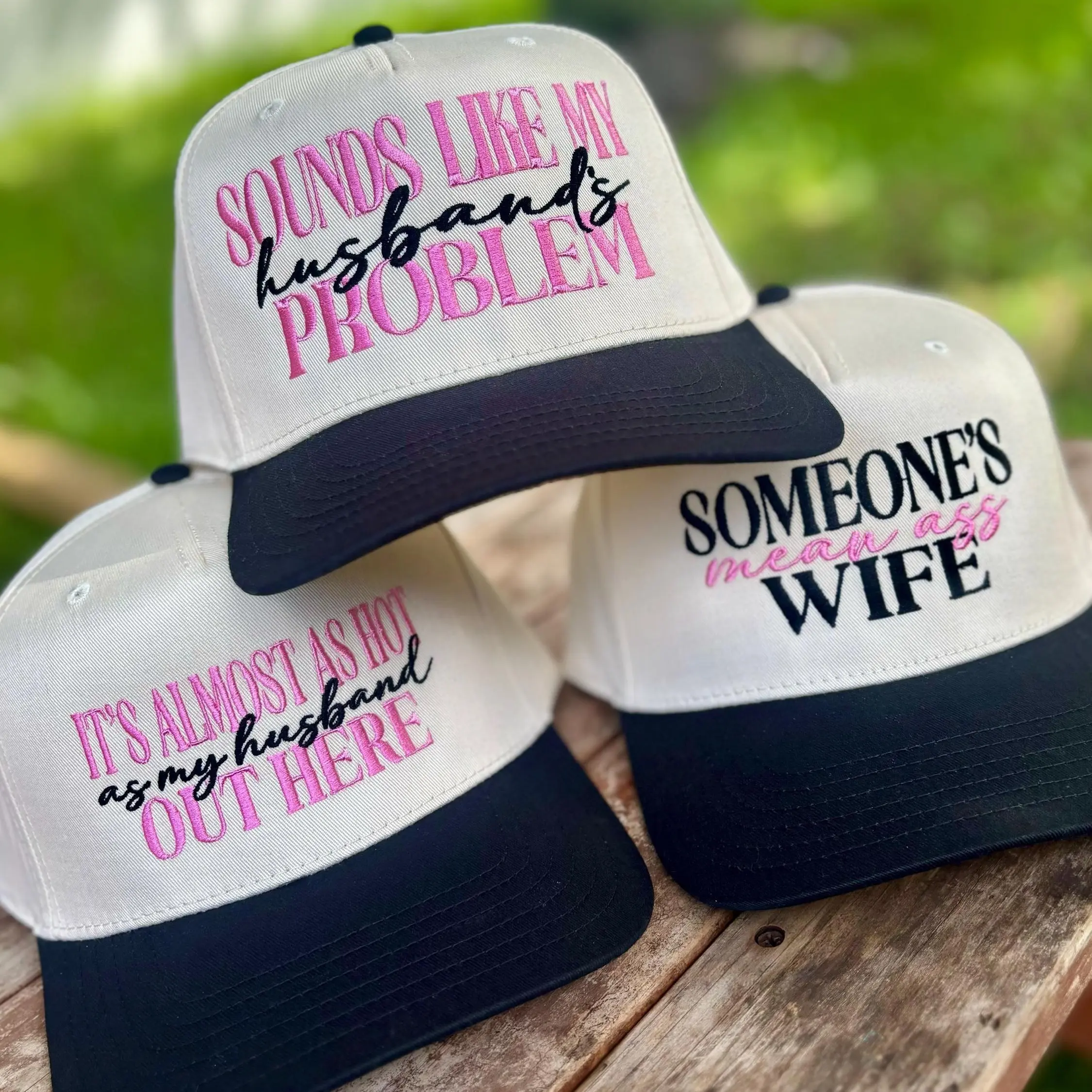 Funny Wife Collection Embroidered Hat It s Almost As Hot As My Husband Out Here Cap Someone s Mean Ass Wife Ideal Gift For her Unisex Hat