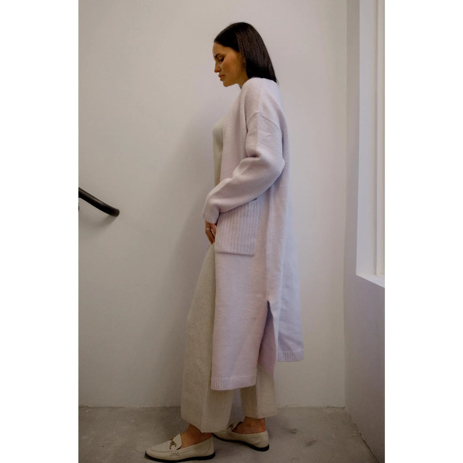 Lavender Long Cardigan
