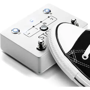 STOMP  Page Turner for Ipad & Tablets, Hands-Free Wireless Page Turner,  Page Turner Pedal Compatible with IOS, Kindle Fire, iPhone, iPad,  and Android (White)
