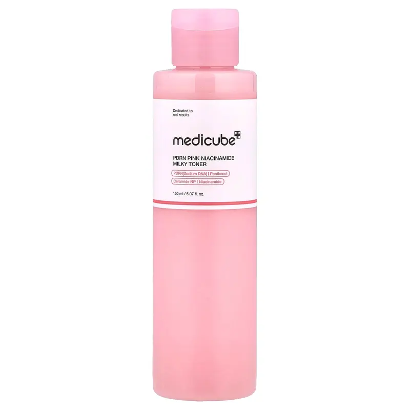 Medicube PDRN Pink Niacinamide Milky Toner, 5.07 fl oz (150 ml)