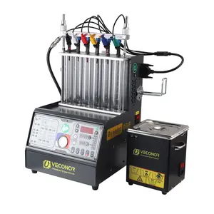 GDI PFI EFI Fuel Injector Cleaner & Tester Machine 6 Cylinders 110V Ultrasonic Wave Fuel Injection Leakage Tester