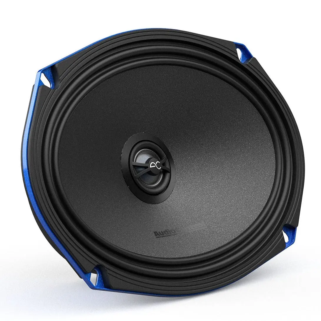 AudioControl PNW-69 PNW Series 6x9 in High-Fidelity Coaxial Car Stereo Speakers with Tweeter, 100W RMS, 200W Peak, 2.6 Ohms DC Resistance, 11 lbs Steel Frame, Complex Fea-Designed Motor for Car Audio System, Black Anodized Voice Coil Former