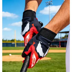 ROXF Flame Outdoor Sports Gloves Baseball Batting Gloves Outdoor Cycling Sports Red and White unisex breathable and non slip multifunctional gloves Four season universal version Touchscreen can be used for daily commuting Fashion high-end gloves