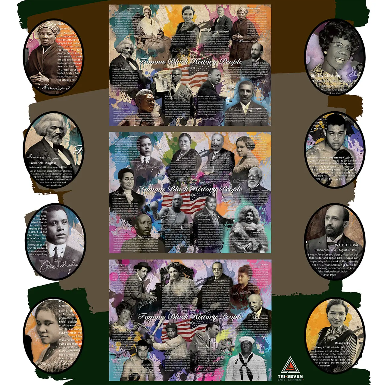 Famous Black History People Poster Series 1-3 (Bundle)