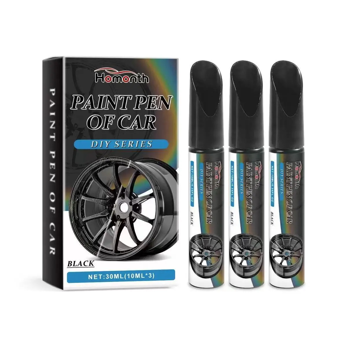 [Summervibes] Pen-Style Rim-Specific Waterproof Anti-Rust Car Wheel Surface Repair Pen - Alloy Wheel Tyre Care Tool, Metal-Safe for Fixing Scuffs, Paint Chips on Auto Rims, Scratch Fix