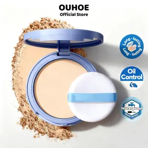 Oil Control Matte Flawless Powder, Long Lasting Waterproof Setting Powder, Natural Look Makeup Compact, Suitable for All Skin Types