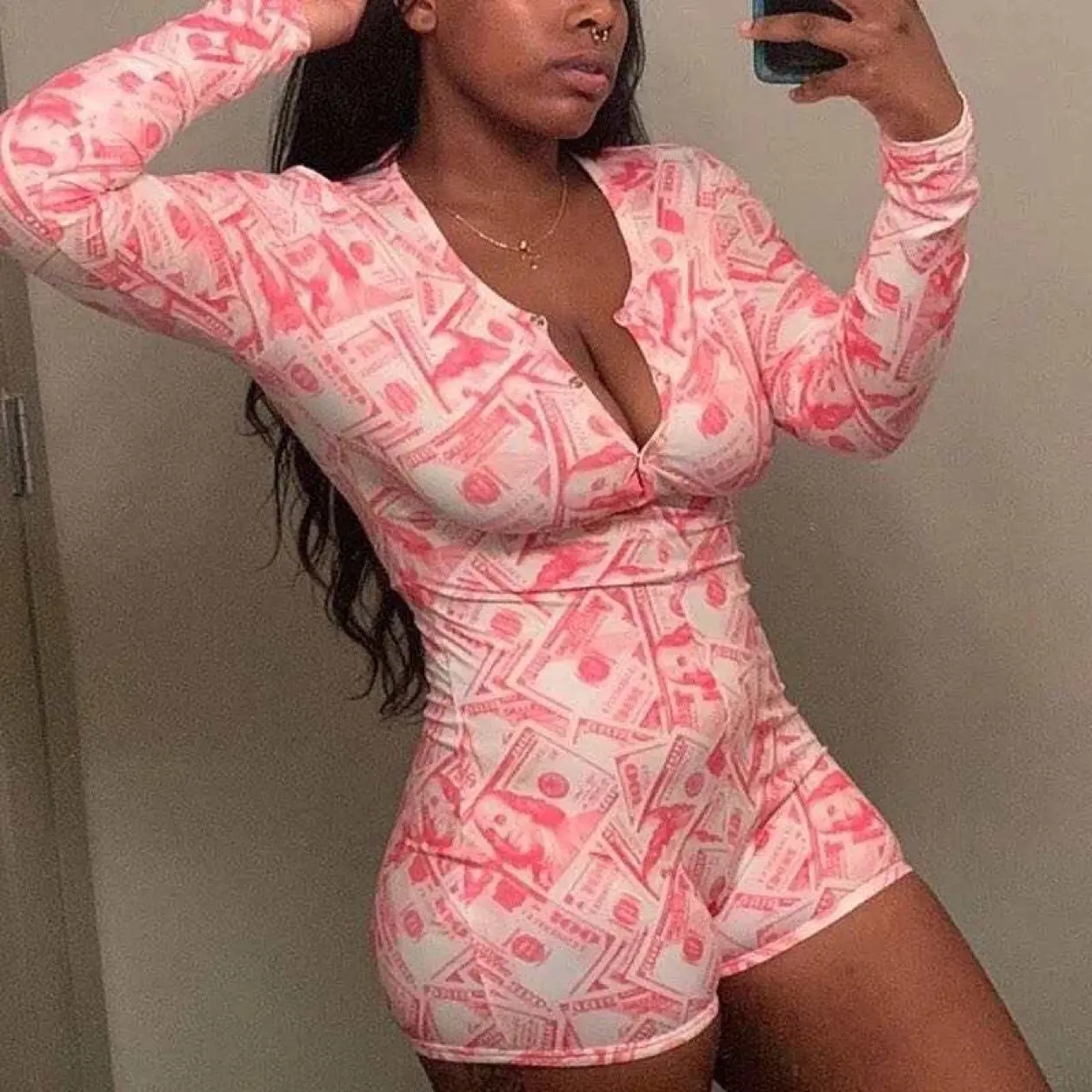 Pink Money Loungewear , satin