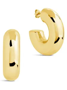 Wynonna Polished Tube Hoop Earrings