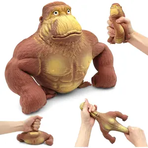 Squishy Monkey Toy, Stretch Gorilla Toy, Decompress and Stretch Stress Relief Toys, Cute as Animal Toys, Stretchy Gorilla Action Figure for Kids Child Boys Girls