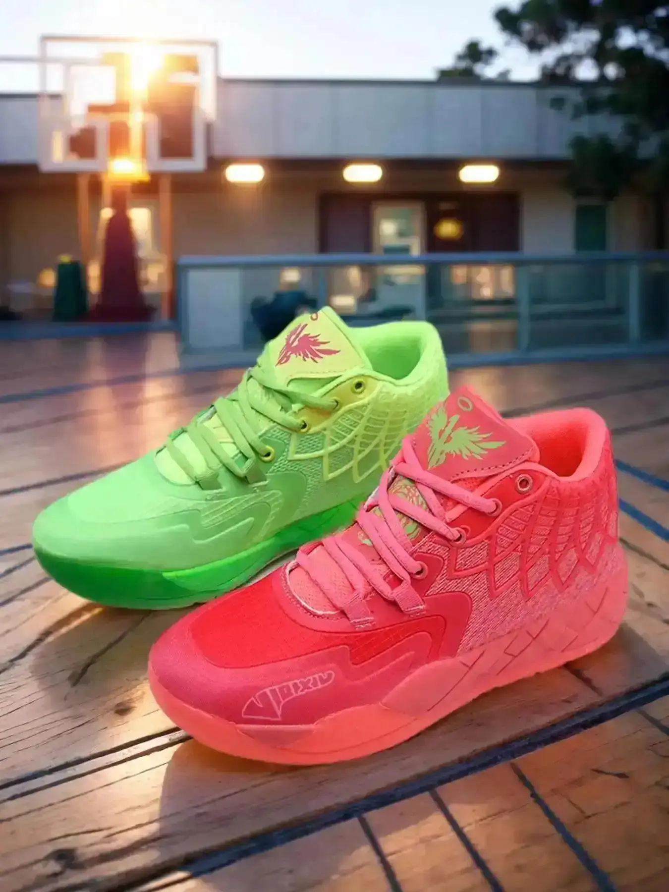 Unisex Basketball Shoes Sporty Lace Up Non-slip Airy Comfy Sports for Men Women Track Workout Snkrs Stylish all day comfort walking easy wear flexible jogging activewear athletic footwear Chic Style Shoes Basic Comfort