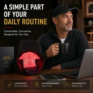 Red Light Therapy Cap for Hair Growth Wearable Laser Hat,Advanced Hair Growth Devices for Women & Men, Hands-FreeHome Treatment, Innovative Hair Tools & Hair Products, LasersBased Hair Product