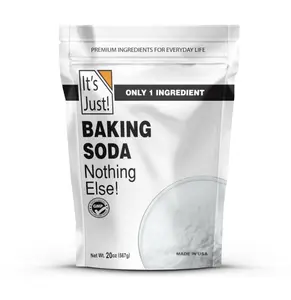It's Just - Baking Soda, 100% Pure Sodium Bicarbonate, Food Grade, Non-GMO, Made in USA, Cooking, Baking, Aluminum Free (1.25 Pound)