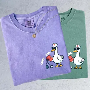 Comfort Colors Cuff Em Nurse Practitioner Tee Comfort Colors Funny Goose Nurse Shirt, ER Nurse Shirt, RN Nurse Shirt, Nurse Appreciation, Funny Nurse Shirt