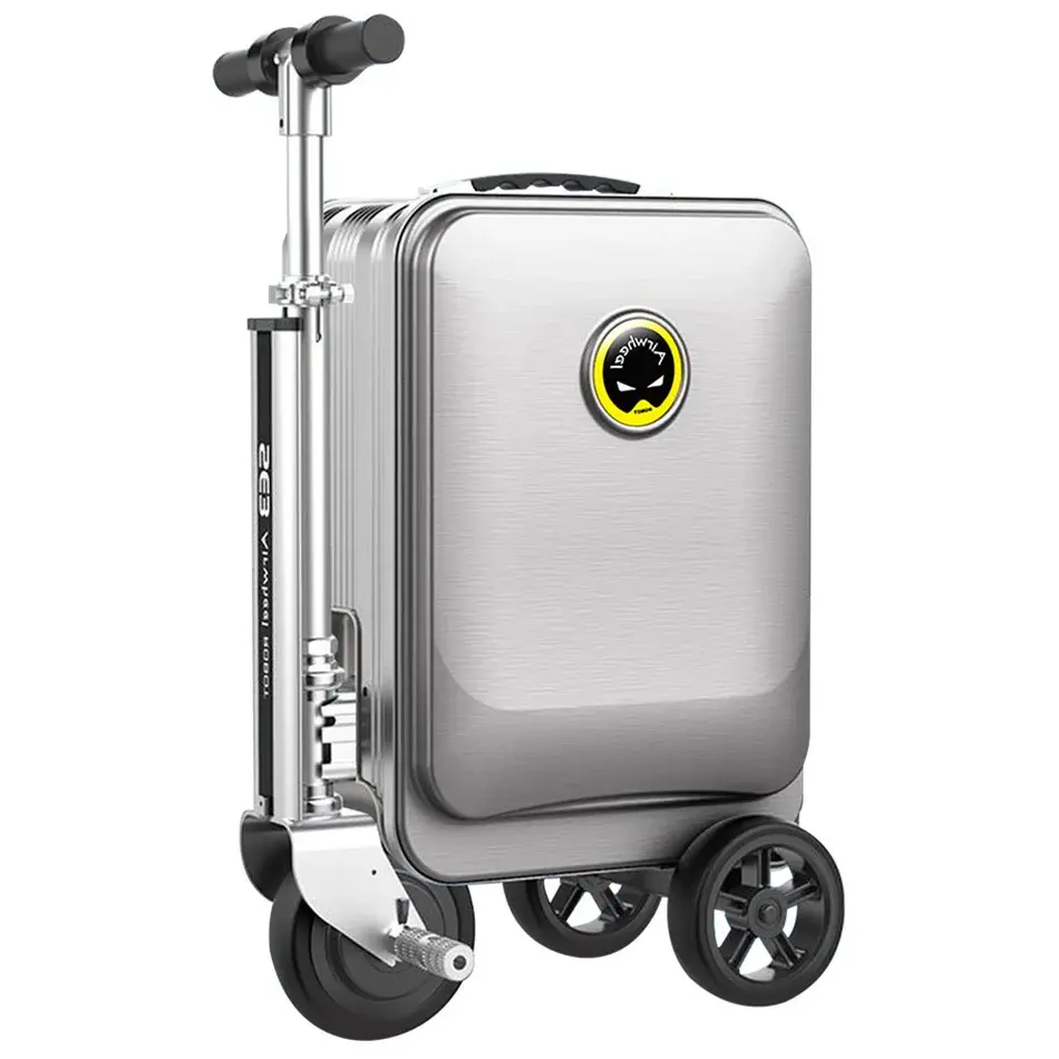 Rideable Smart Airwheel Electric Luggage Scooter - Handle-Equipped, Large-Capacity, Lightweight, Rolling, Self-Stabilizing Carry-On Luggage with Digital Lock, Waterproof for Travel, Handle-Equipped Carry-On Luggage