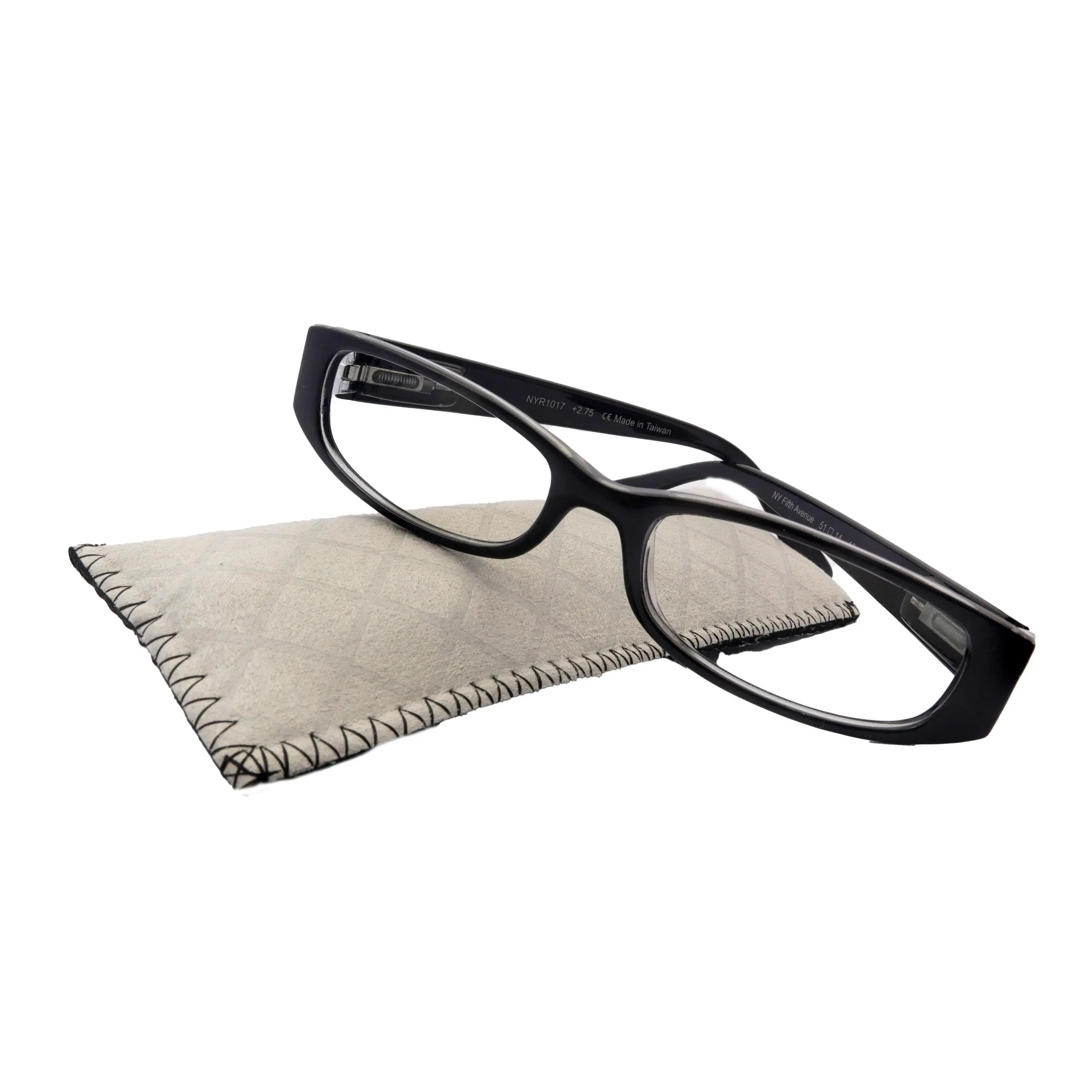 Elise, Bayonetta-style rectangular premium glasses, high-end readers: +0.00 +1.25, +3 magnifying reading glasses. NY Fifth Avenue.