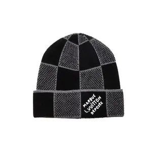 Louis Vuitton Damier Heritage Beanie Black Grey