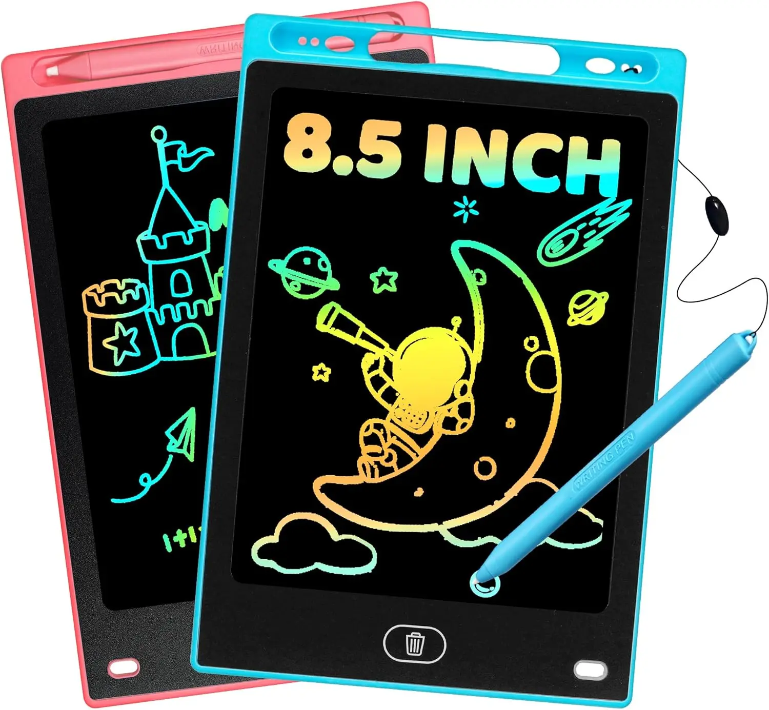2 Pack LCD Writing Tablet 8.5 Inch Doodle Board Drawing Pad for Preschool Quiet Activities Educational Toy Easter Basket Stuffer
