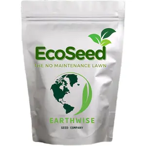 Earthwise EcoSeed Low-Maintenance Grass Seed Mix - 5 lb Bag, Pollinator-Friendly, Clover Seeds, Native Plant Blend - Water-Efficient, Minimal-Mow - Covers 1000 sq ft, Pollinator-Friendly Grass