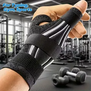 2-piece/1-piece Ergonomic Wrist Support with Thumb Support - Carpal Tunnel Syndrome Relief Wrist Support with Adjustable Thumb Support, Suitable for Left or Right Hand. 270° Wrap Design, 3 Straps for a Perfect Fit. Wrist Wraps
