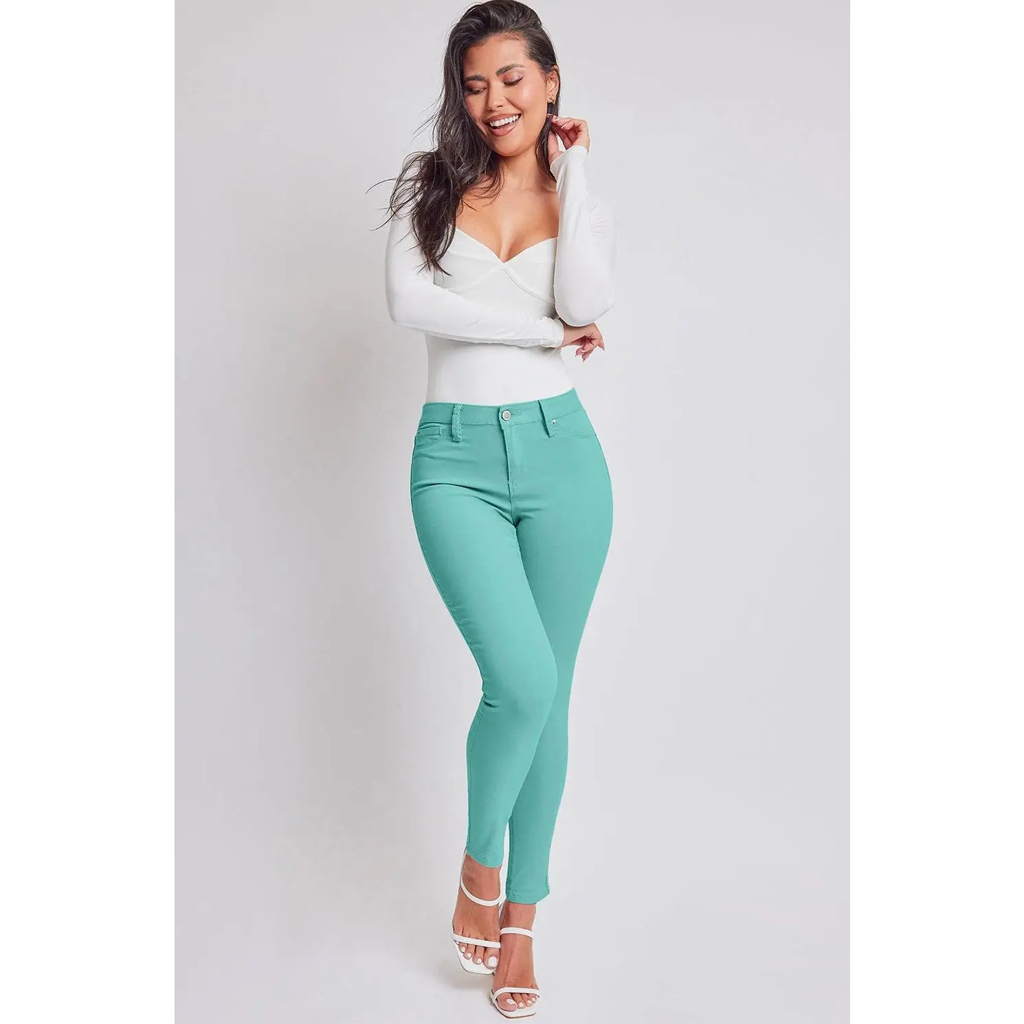 Ymi Jeanswear Full Size Hyperstretch Mid-Rise Skinny Pants