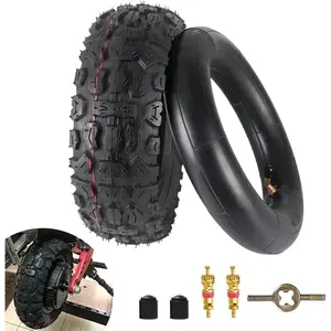 Electric scooter tire 10x30 off road tire set 255x inch replacement for 6 rim road tyre nonslip surface for kugoo m4 pro kirin m4 m3 scooter ebike atv dirt bike 10x30